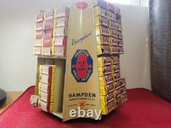 Vintage Hampden Nail Advertising Store Display Rack with Boxes of Tacks