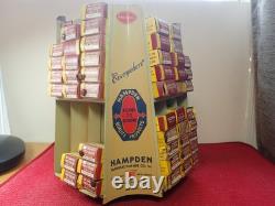 Vintage Hampden Nail Advertising Store Display Rack with Boxes of Tacks