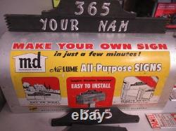 Vintage Hardware Store Retail Display Mailbox MD Lots of Letters Sign Making