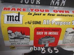 Vintage Hardware Store Retail Display Mailbox MD Lots of Letters Sign Making