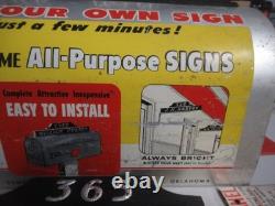 Vintage Hardware Store Retail Display Mailbox MD Lots of Letters Sign Making