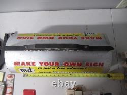 Vintage Hardware Store Retail Display Mailbox MD Lots of Letters Sign Making