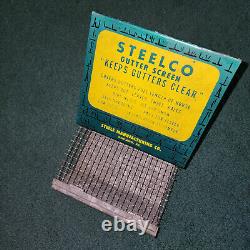 Vintage Hardware store display Steelco gutter screen advertising