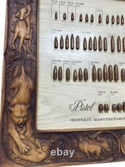 Vintage Hornady Bullets Ammunition Store Display Bullet Board Sign READ