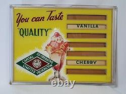 Vintage Ice Cream Flavor Store Shop Advertising Display Sign Capital Co-op Brand