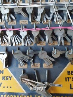 Vintage Ilco Foreign Car Keys Display Dealer Store Rack Sign