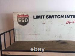 Vintage Interchange E50 Limit Switch Store Display Shelves Rack Sign Advertising
