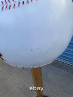 Vintage JIM BEAM BASEBALL & BAT LARGE LIQUOR STORE DISPLAY Approx 5 Feet Tall