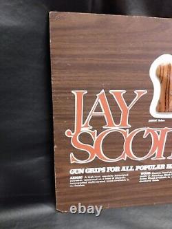 Vintage Jay Scott Pistol/Revolver Grip Store Display Advertising Sign