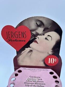 Vintage Jergens Lipstick Store Counter Display Rack Sign 10 Cent Advertising