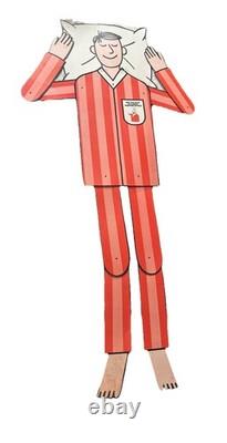 Vintage Jointed Mattress Store Display Advertisement Sign w The Little King Vintage Jointed Mattress Store Display Advertisement Sign w The Little King