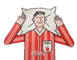 Vintage Jointed Mattress Store Display Advertisement Sign w The Little King Vintage Jointed Mattress Store Display Advertisement Sign w The Little King