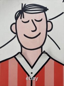 Vintage Jointed Mattress Store Display Advertisement Sign w The Little King Vintage Jointed Mattress Store Display Advertisement Sign w The Little King