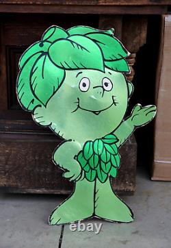 Vintage Jolly Green Giant 1985 Advertising Store Display Sign Cardboard Icon