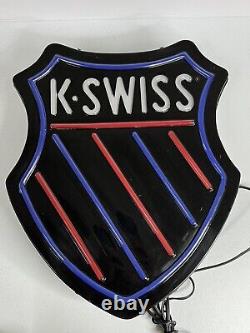 Vintage K Swiss Light Up Sign Advertisement Shoe Store Display RARE Working