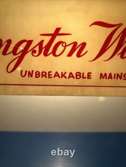 Vintage Kingston Watches Countertop Display Case Sign County Store Rare