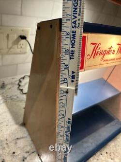 Vintage Kingston Watches Countertop Display Case Sign County Store Rare