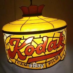 Vintage Kodak Camera Film Store PROMO Advertising Display Light Lamp Sign Works