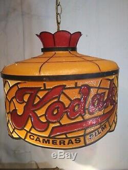 Vintage Kodak Camera Film Store PROMO Advertising Display Light Lamp Sign Works