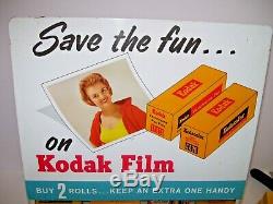 Vintage Kodak Counter Store Display Gravity Fed Film Dispenser+29 Unopened Films