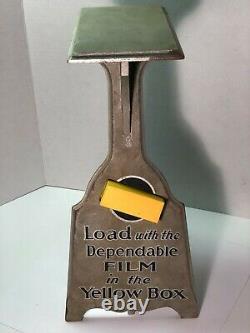 Vintage Kodak Dealer Wooden Display Film Camera Advertising Store Counter RARE