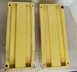 Vintage Kodak Film Metal Box Crate Photo Print Holder Yellow Steel Advertising