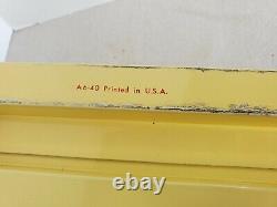 Vintage Kodak Film Metal Box Crate Photo Print Holder Yellow Steel Advertising