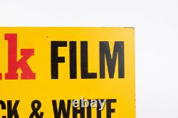 Vintage Kodak Free Film Camera Store Advertising Sign 23X12 Inches On Board RARE