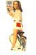 Vintage Kodak Store Display Bicycle Girl Advertising Stand Up 18 A6-892