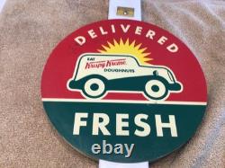 Vintage Krispy Kreme Donut Store Display Double Sided Sign Only No Display