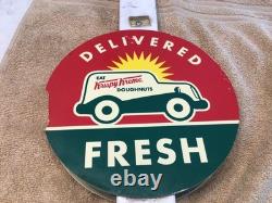 Vintage Krispy Kreme Donut Store Display Double Sided Sign Only No Display