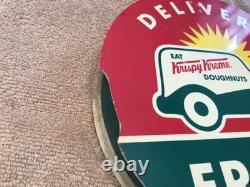 Vintage Krispy Kreme Donut Store Display Double Sided Sign Only No Display