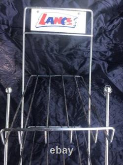 Vintage LANCE 4-TIER Wire Metal Rack Advertising Display Stand Candy Snack Nuts