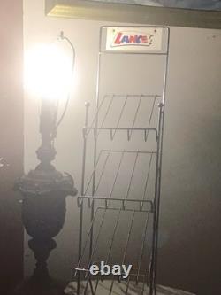 Vintage LANCE 4-TIER Wire Metal Rack Advertising Display Stand Candy Snack Nuts