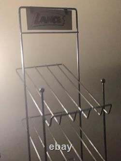 Vintage LANCE 4-TIER Wire Metal Rack Advertising Display Stand Candy Snack Nuts