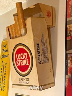 Vintage LUCKY STRIKE LIGHT TOASTED Cigarette Display 1980s