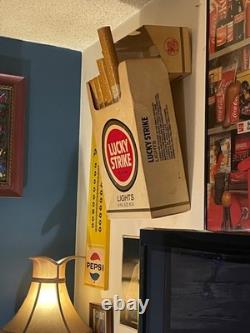 Vintage LUCKY STRIKE LIGHT TOASTED Cigarette Display 1980s