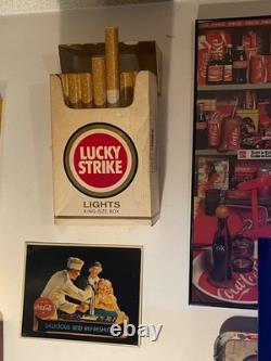 Vintage LUCKY STRIKE LIGHT TOASTED Cigarette Display 1980s