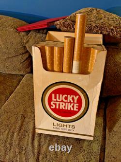 Vintage LUCKY STRIKE LIGHT TOASTED Cigarette Display 1980s