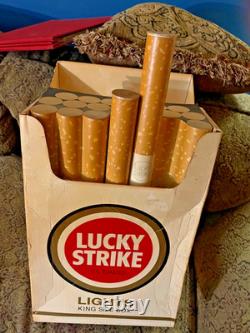 Vintage LUCKY STRIKE LIGHT TOASTED Cigarette Display 1980s