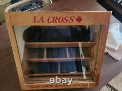Vintage La Crosse Manicure Tools Display Cabinet