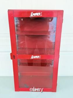 Vintage Lance Candy Glass Metal Store Display Cabinet Case Advertising Sign