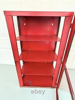 Vintage Lance Candy Glass Metal Store Display Cabinet Case Advertising Sign