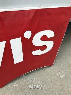 Vintage Large Levi's Store Display Advertising Custom Sign Sign Size 57.5x25