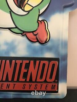 Vintage Large Store Display Sign Original Nintendo Super Mario Bros Yoshi