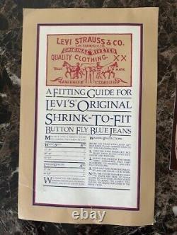 Vintage Levi's 501 Jeans store display advertising signs