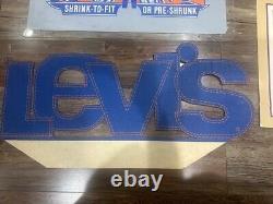 Vintage Levi's 501 Jeans store display advertising signs