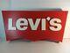 Vintage Levi's Store Display Sign! 3 thick x13 1/2 tall x 2.5 ft long