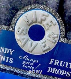 Vintage Life Savers Candy Sign Store Display Rack 14 1930's Country Store