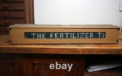 Vintage Lighted Store Display Fertilizer Sign Motorized glass face advertising